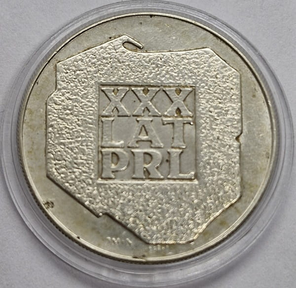 Moneta 200 zł XXX lat PRL Mapa 1974