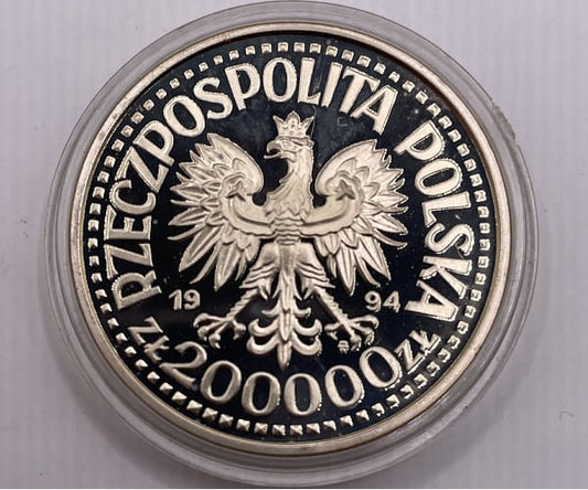 Moneta 200000 zł Zygmunt Stary popiersie 1994