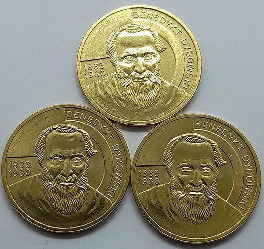 Moneta 2 zł z Benedykt Dybowski 2010