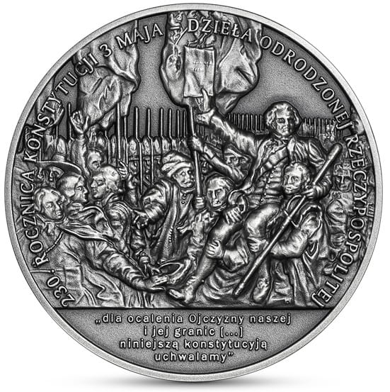 Moneta 50 zł 230. rocz. Konstytucji 3 Maja 2021 r.