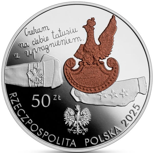 Moneta 50 zł 85 rocznica zbrodni katyńskiej 2025