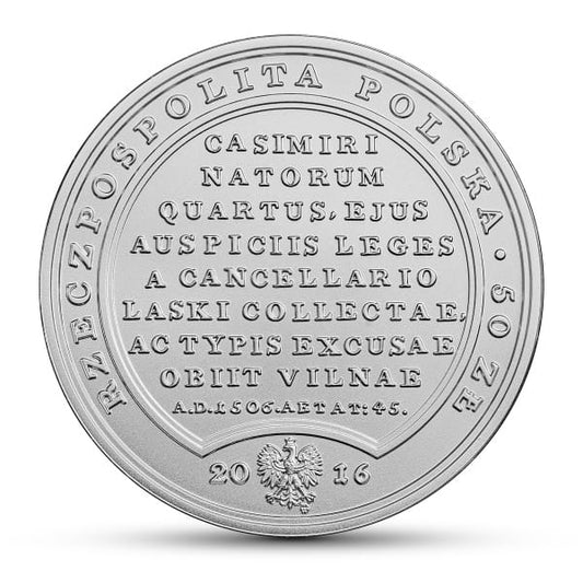 Moneta 50 zł Aleksander Jagiellończyk 2016