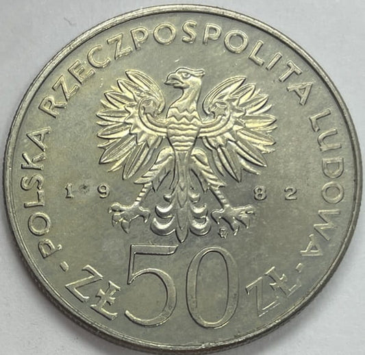 Moneta 50 zł Bolesław Krzywousty 1982
