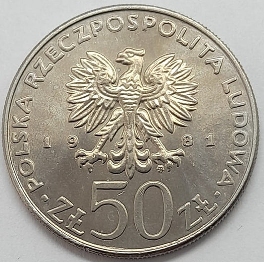 Moneta 50 zł Władysław I Herman 1981