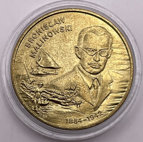 Moneta 2 zł Bronisław Malinowski 2002