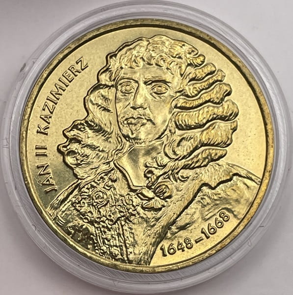 Moneta 2 zł Jan Kazimierz 2000
