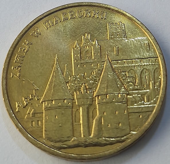 Moneta 2 zł Zamek w Malborku 2002