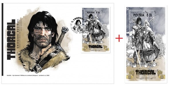 Znaczek i koperta Thorgal 2022 komplet