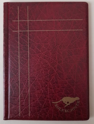 Klaser na holdery 60 okienek 54x54 mm bordowy