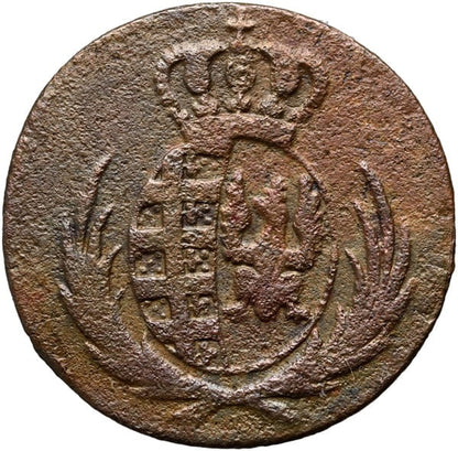 Moneta 1 grosz 1812 Księstwo Warszawskie stan 3