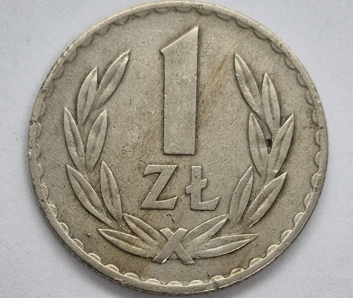 Moneta 1 złoty 1949 bz stan 3 miedzionikiel