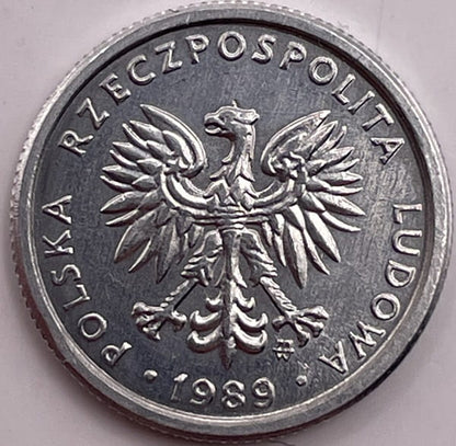Moneta 1 złoty 1989 stan 1 mała