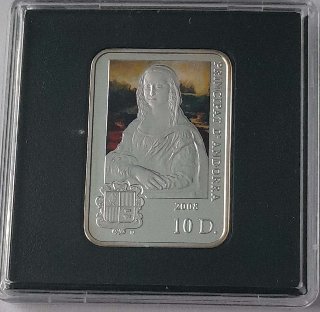 10 Dinars Leonardo da Vinci 2008