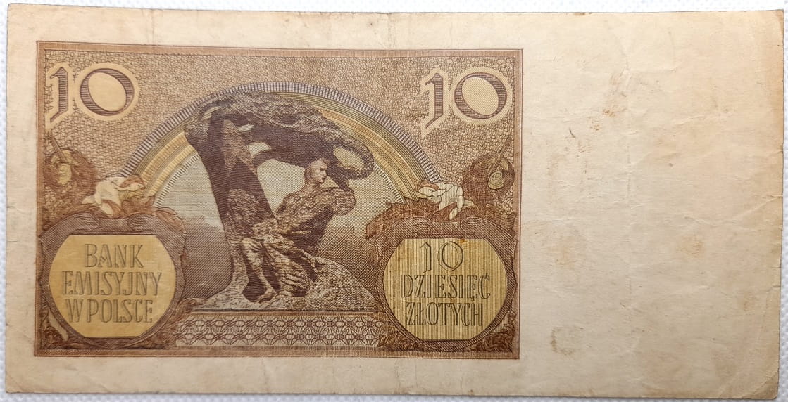 Banknot 10 zł 1940 r. /2