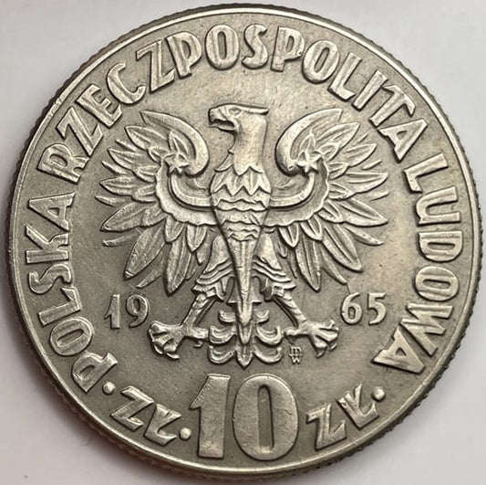 Moneta 10 zł Mikołaj Kopernik 1965 r. stan 2