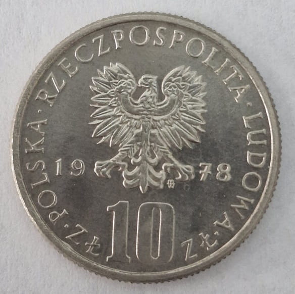 Moneta 10 złotych Bolesław Prus 1978