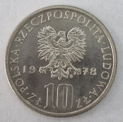 Moneta 10 złotych Bolesław Prus 1978