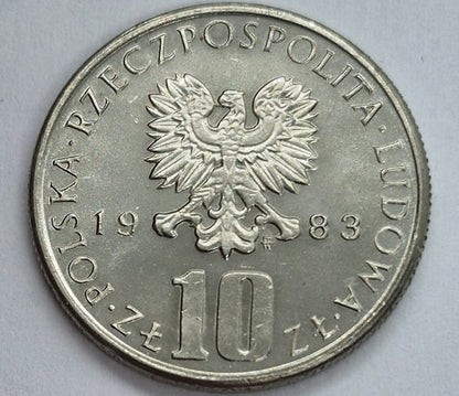 Moneta 10 złotych Bolesław Prus 1983 r.