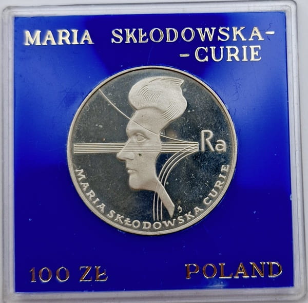 100 zł Maria Skłodowska-Curie 1974