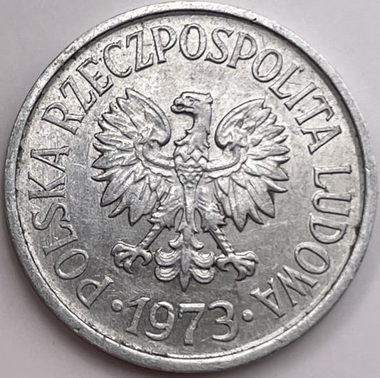 Moneta 20 groszy 1973 r. b.z. stan 2
