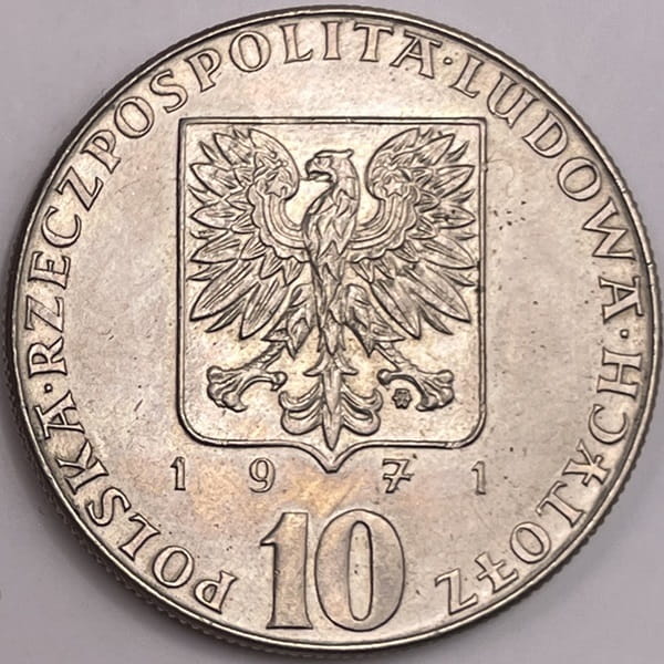 Moneta 10 zł FAO Fiat Panis 1971