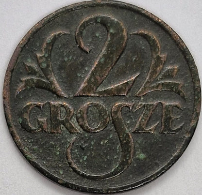 Moneta 2 grosze 1927 r.