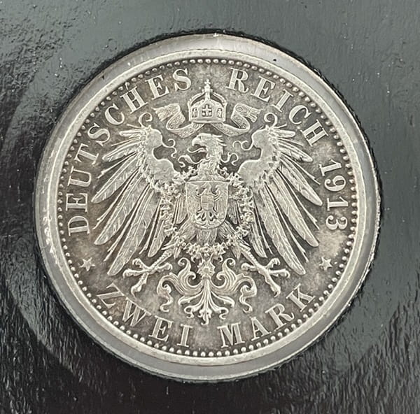 Moneta 2 marki 1913 A Wilhelm II Prusy