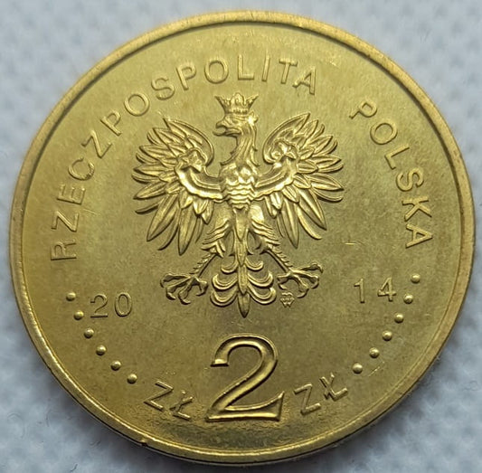 Moneta 2 zł Kanonizacja Jana Pawła II 2014