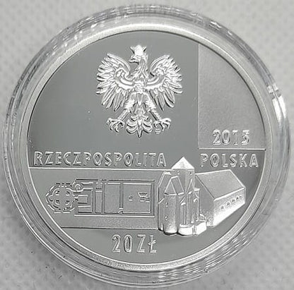 Moneta 20 zł Relikty Budowli na Ostrowie Lednickim 2015 r.