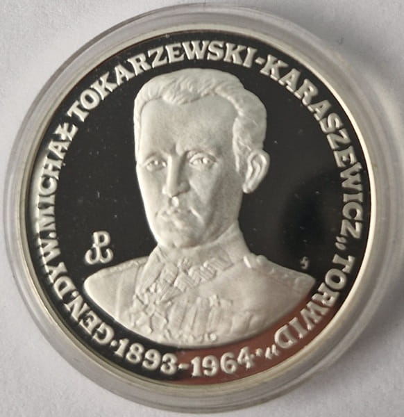 Moneta 200 000 zł Michał Tokarzewski-Karaszewicz Torwid 1991