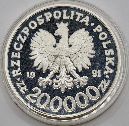 Moneta 200000 zł 200 rocznica Konstytucji 3 Maja 1991