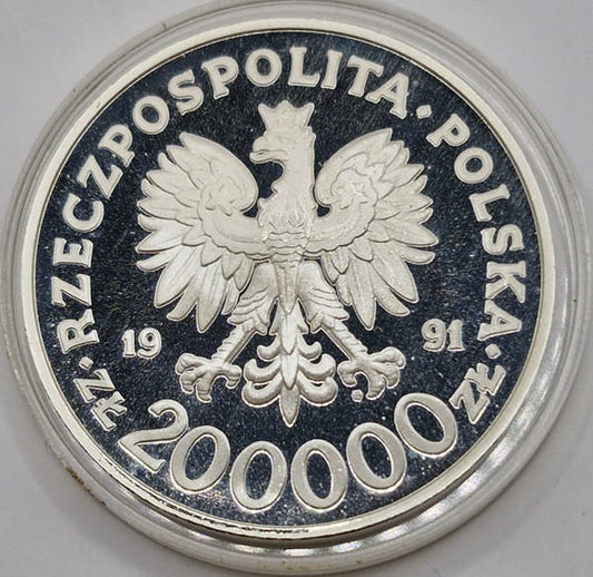Moneta 200000 zł 200 rocznica Konstytucji 3 Maja 1991