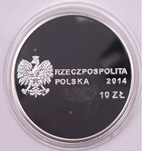 Moneta 10 zł 100. rocz. ur. Jana Karskiego 2014 r.