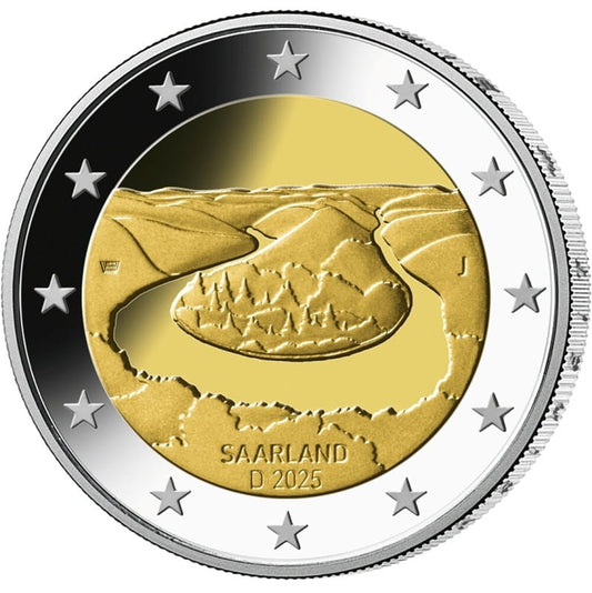 Moneta 2 euro 2025 Niemcy Saarland