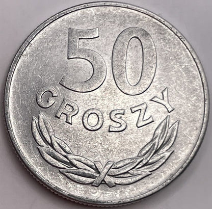 Moneta 50 groszy 1975 r. b.z. stan 1