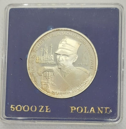 5000 zł Żołnierz Polski na Frontach Westerplatte 1989