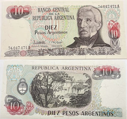 Argentyna banknot  10 pesos UNC