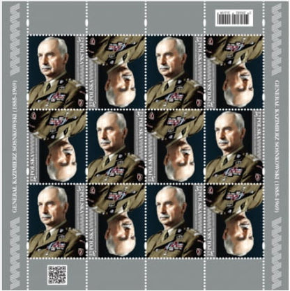 Znaczki gen Kazimierz Sosnkowski Arkusz 2023 5359
