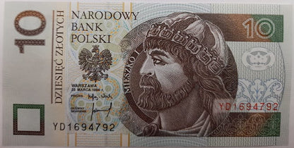 Banknot 10 zł 1994 Mieszko I UNC