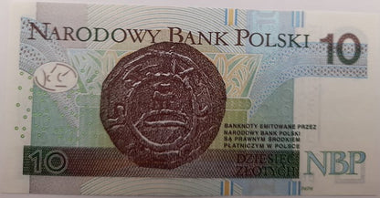 Banknot 10 zł 2016 Mieszko I UNC