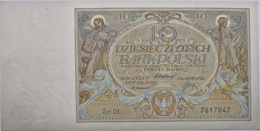 Banknot 10 złotych 1929 stan 2