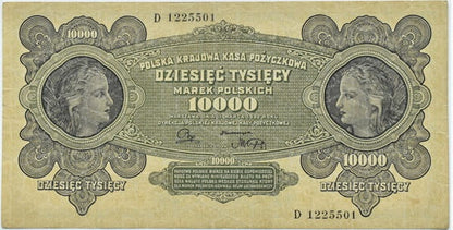 Banknot 10000 marek polskich 1922