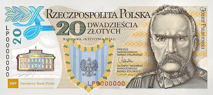 Banknot 20 zł 100. rocznica utworzenia Legionów Polskich 2014