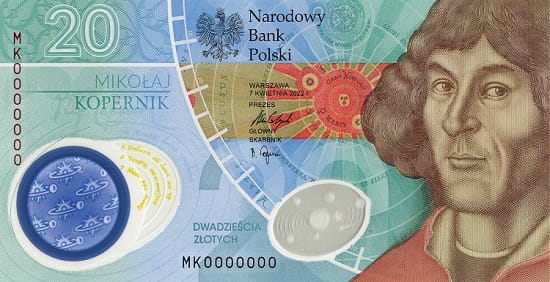 Banknot 20 zł Mikołaj Kopernik 2023