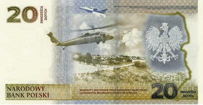 Banknot 20 zł Ochrona polskiej granicy wschodniej 2022