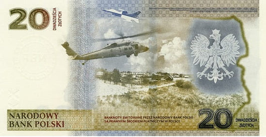 Banknot 20 zł Ochrona polskiej granicy wschodniej 2022