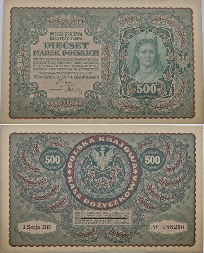 Banknot 500 marek 1919