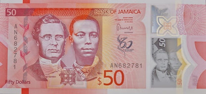 Jamajka banknot 50 dolarów 2020