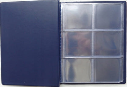 Klaser na holdery 60 okienek 54x54 mm niebieski