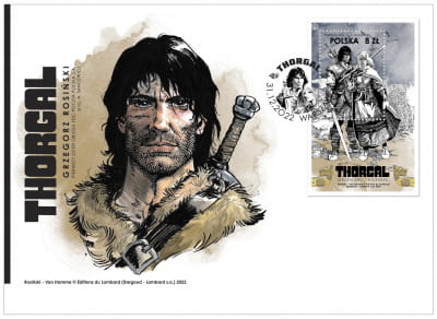 Znaczek i koperta Thorgal 2022 komplet